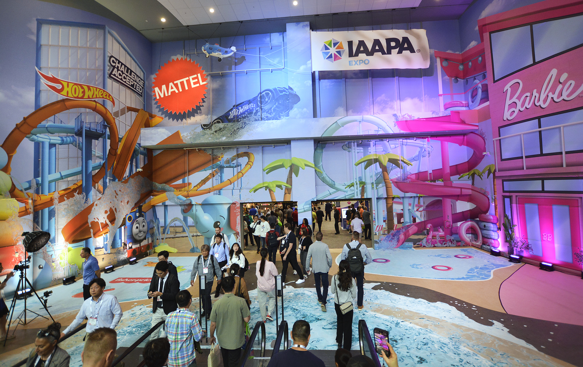 Guests enter IAAPA Expo 2025 at Orange County Convention Center.